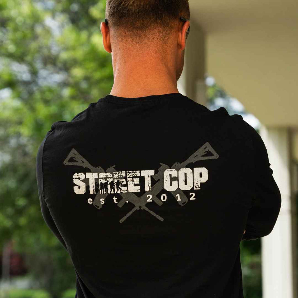 Grunge Long Sleeve Shirt- Black