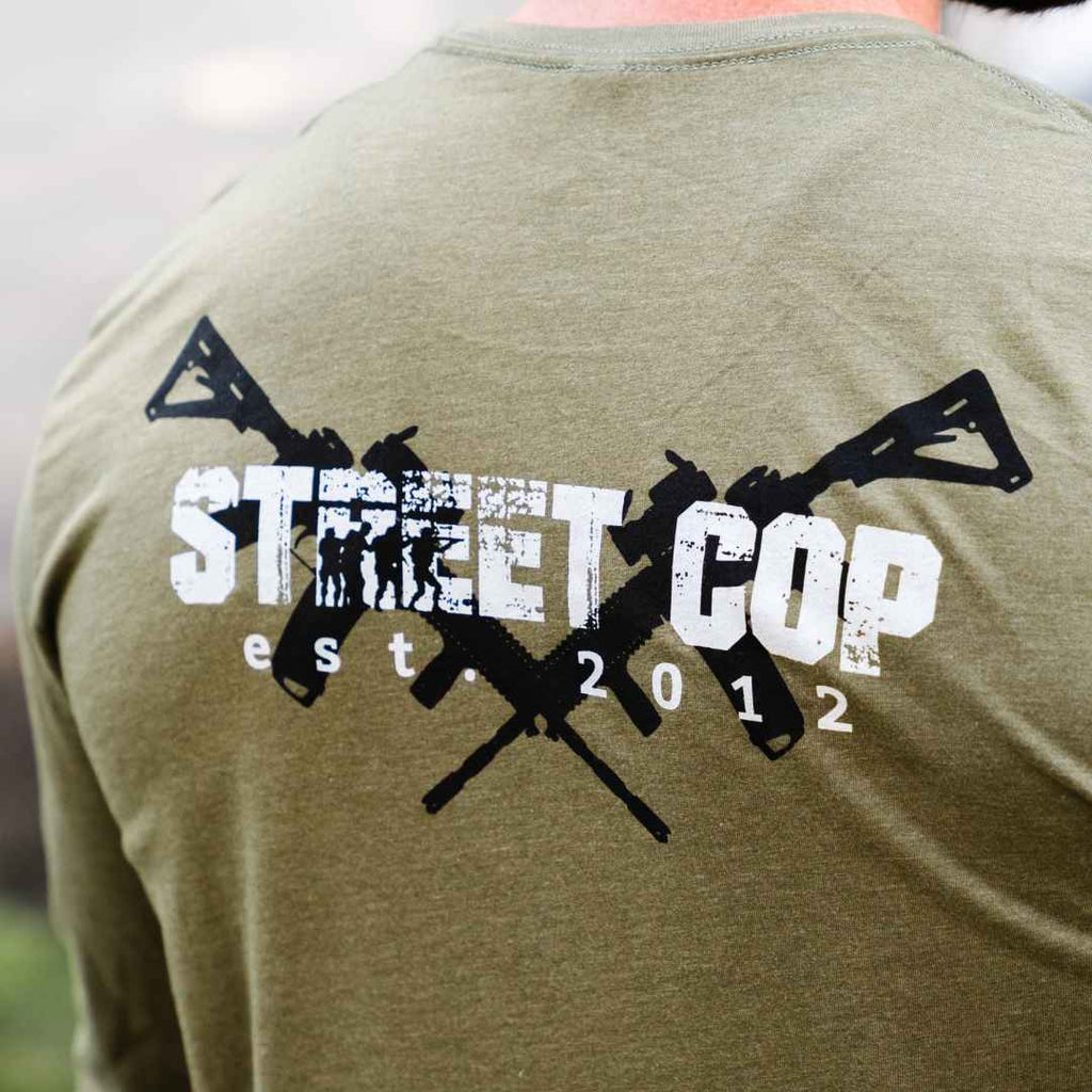 Grunge Long Sleeve Shirt- Green