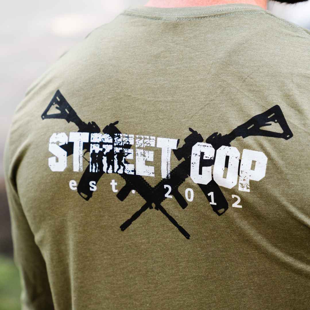 Grunge Long Sleeve Shirt- Green