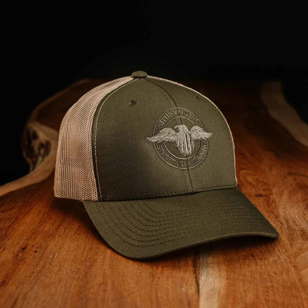 The Eagle Snapback- Green/Tan