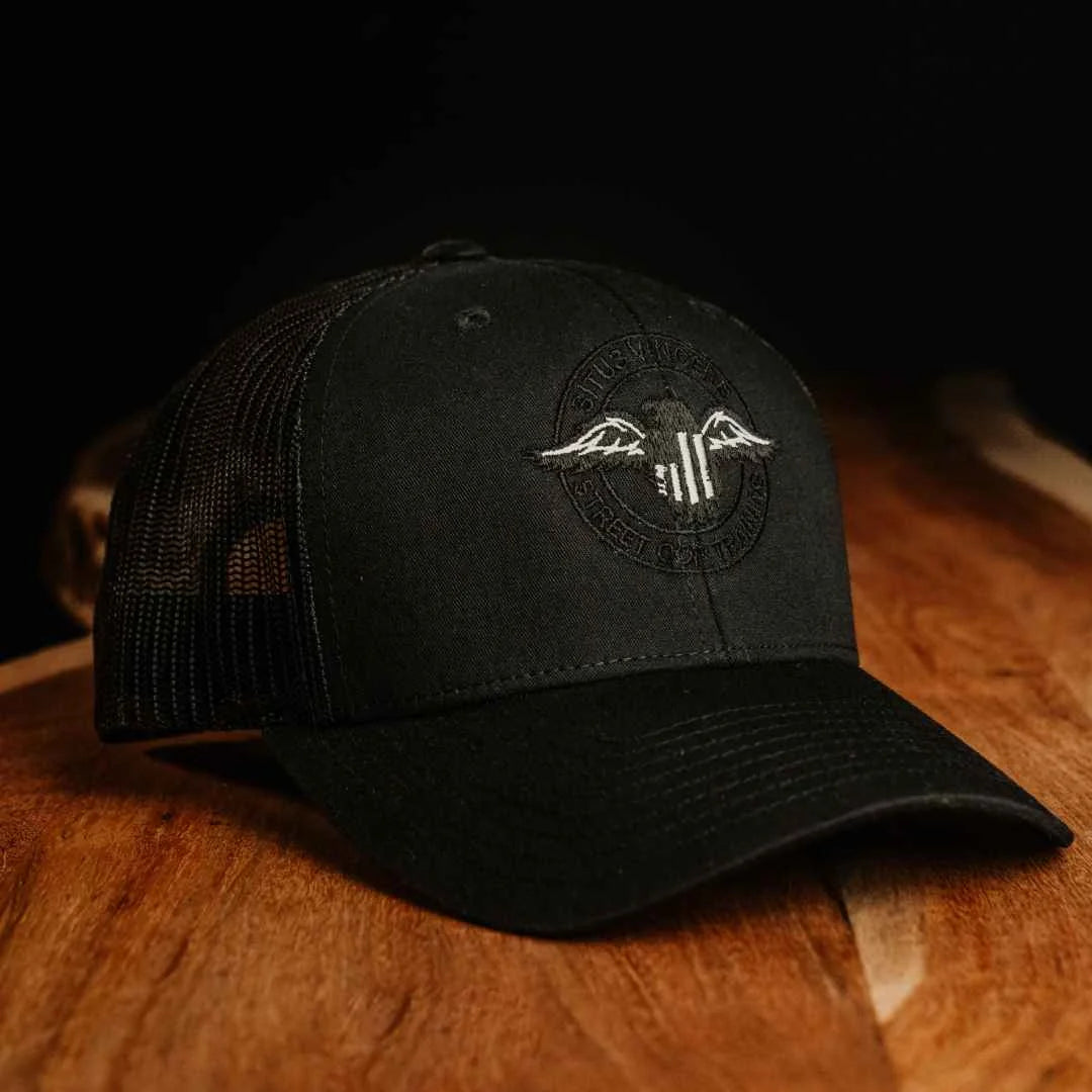The Eagle Snapback- Black/Black